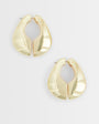 Topshop Declan hoop earrings in gold