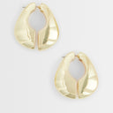 Topshop Declan hoop earrings in gold