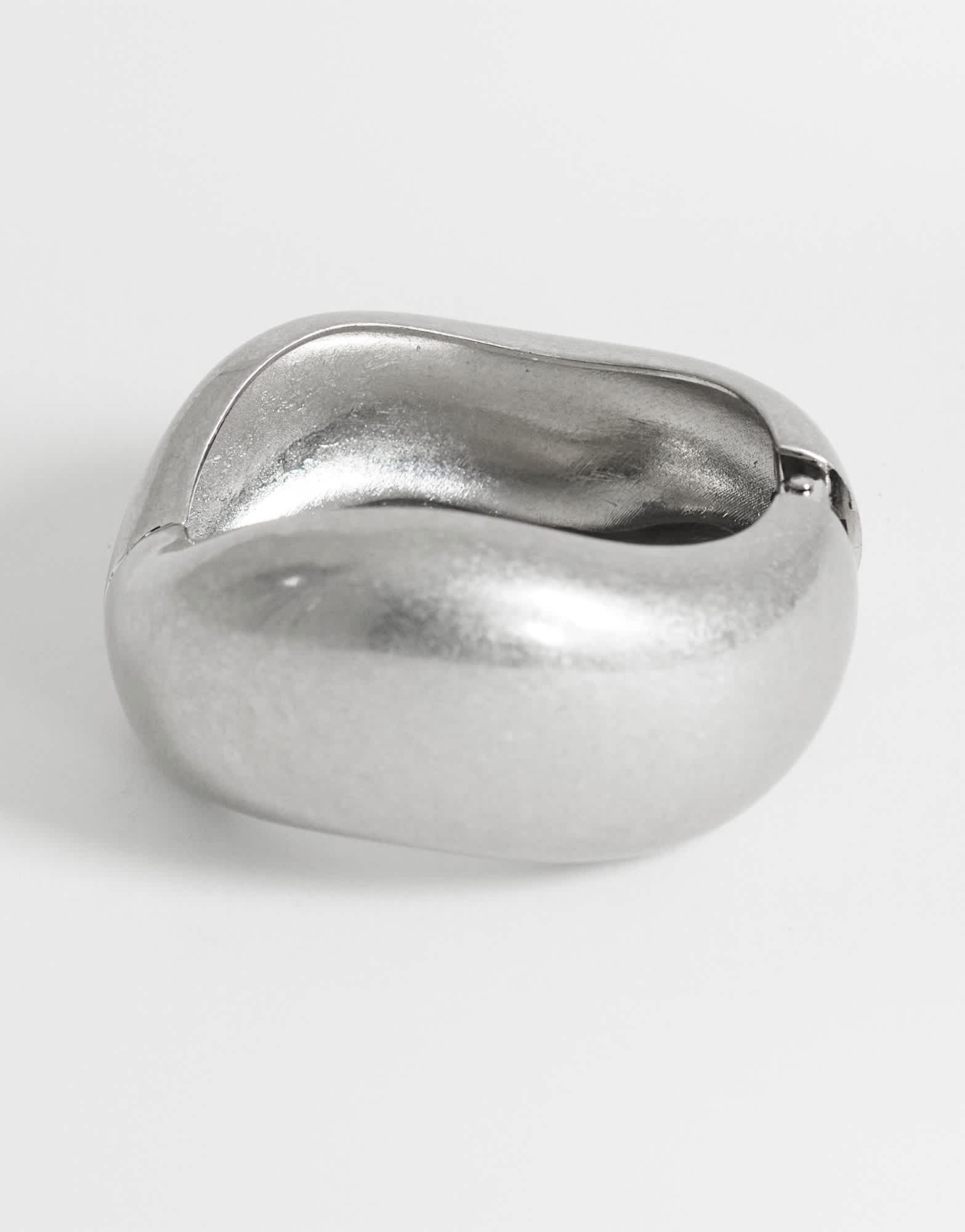 Topshop Flavia chunky bangle in silver