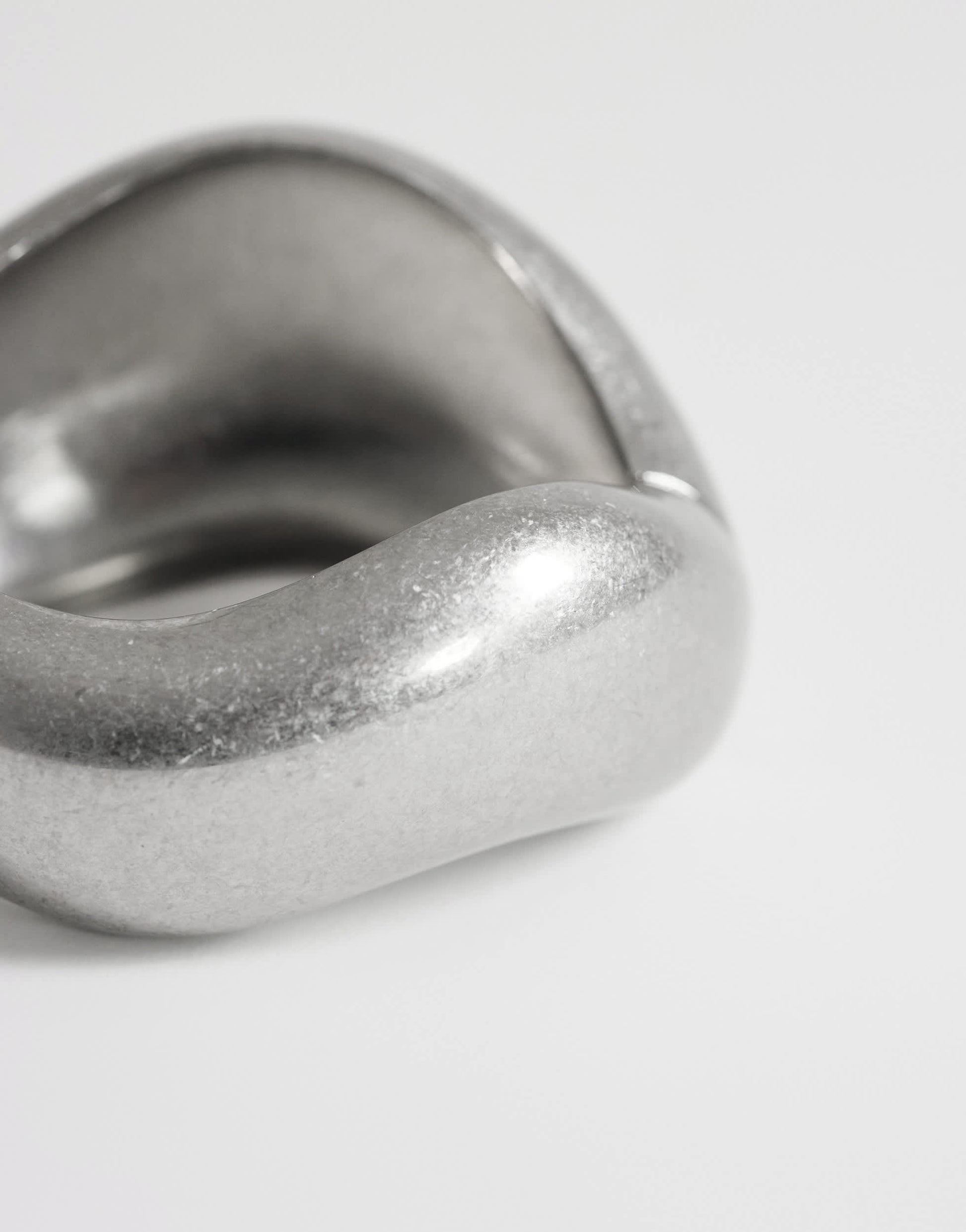 Topshop Flavia chunky bangle in silver