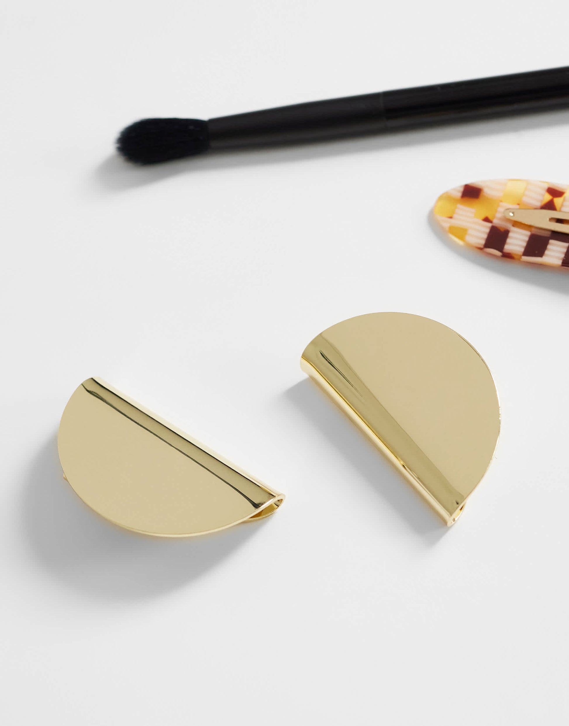 Topshop Della statement stud earrings in gold