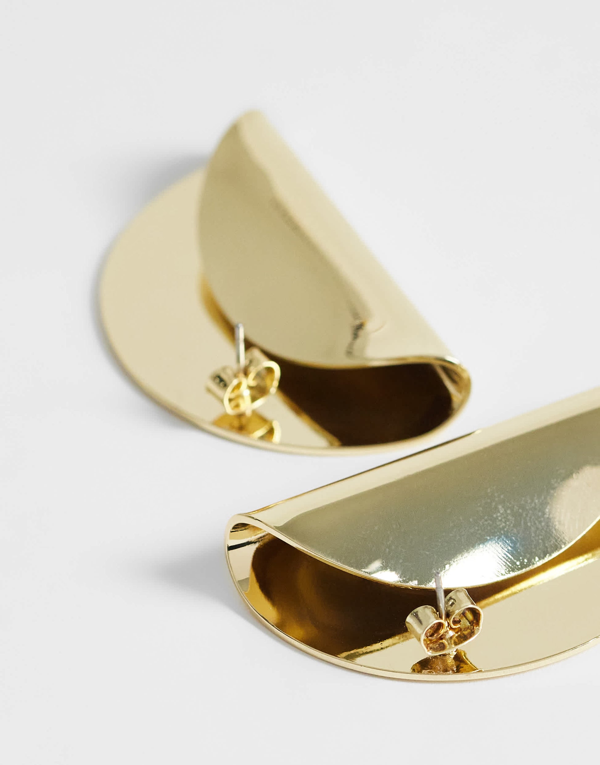 Topshop Della statement stud earrings in gold