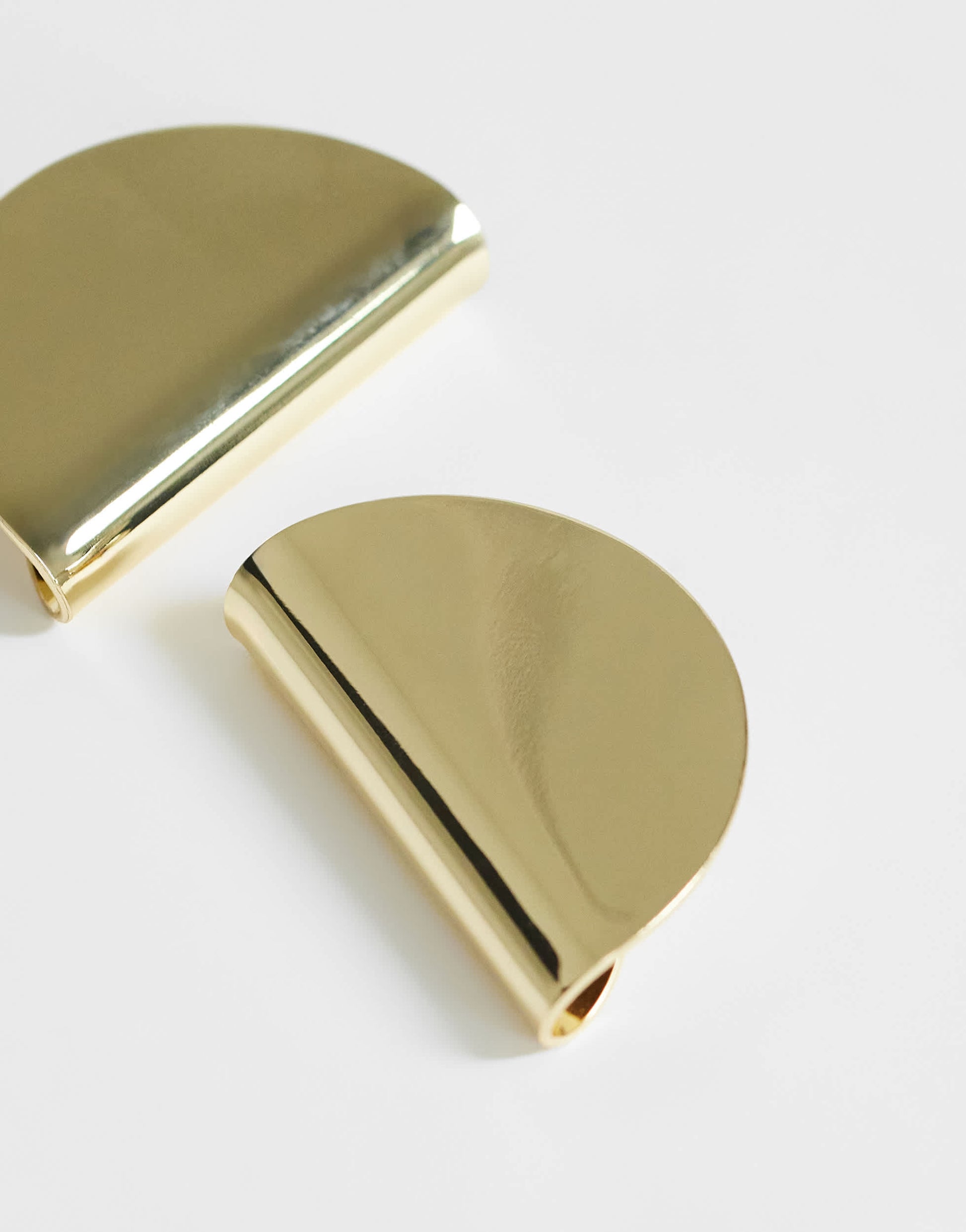 Topshop Della statement stud earrings in gold