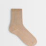 Topshop Lillie ribbed socks in taupe