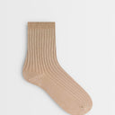 Topshop Lillie ribbed socks in taupe