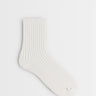 Topshop Lillie ribbed socks in off white