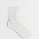 Topshop Lillie ribbed socks in off white