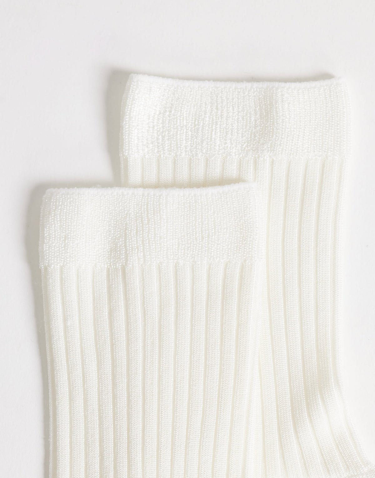 Topshop Lillie ribbed socks in off white