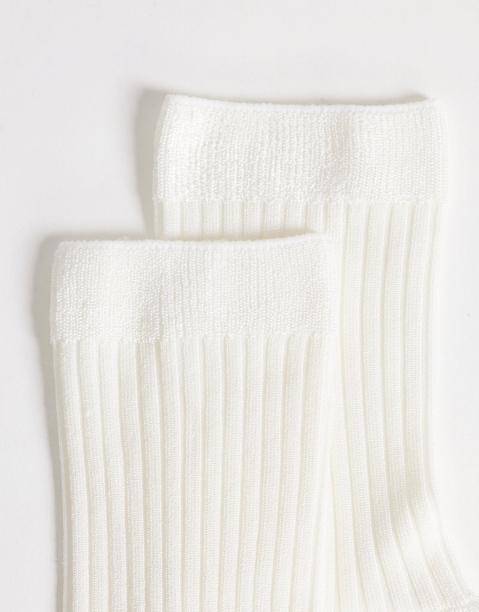 Topshop Lillie ribbed socks in off white