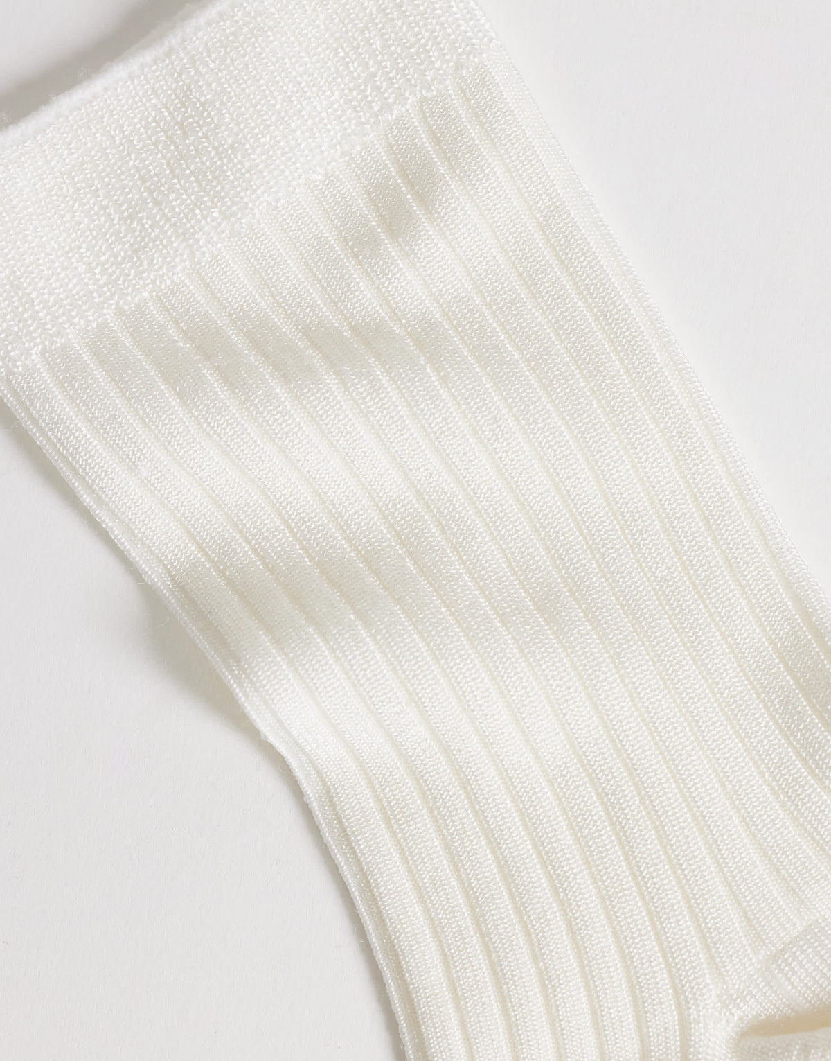Topshop Lillie ribbed socks in off white