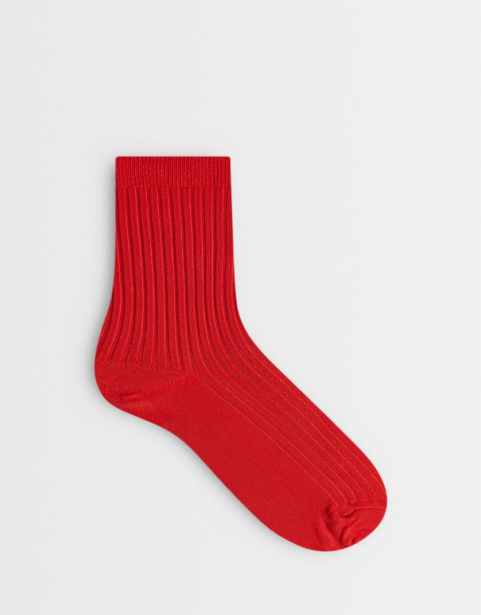 Topshop Lillie ribbed socks in red
