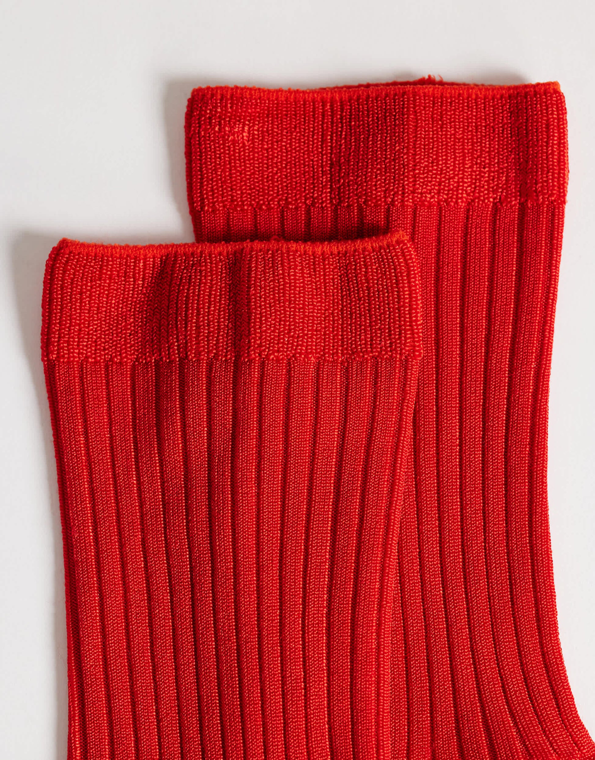Topshop Lillie ribbed socks in red