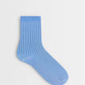 Topshop Lillie ribbed socks in blue