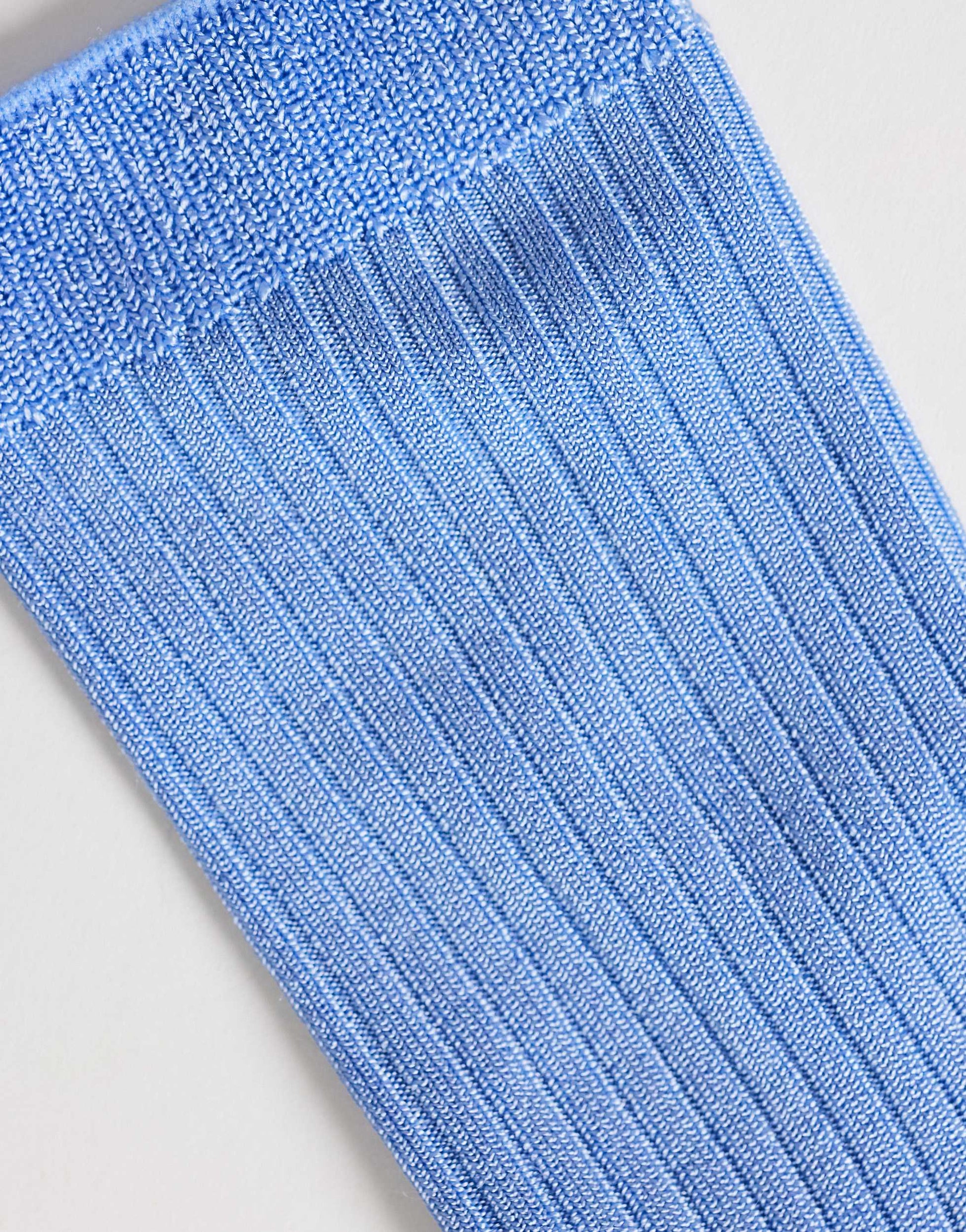Topshop Lillie ribbed socks in blue