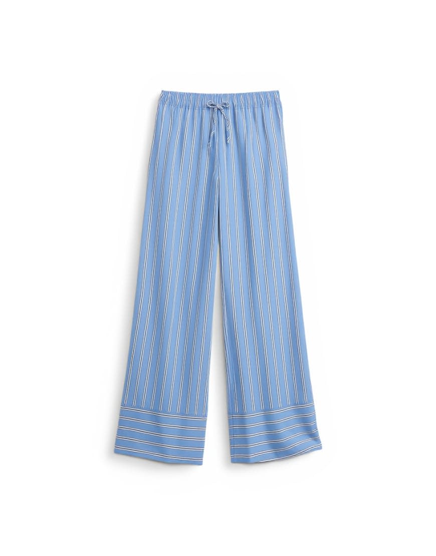 Topshop co ord straight leg trouser in blue stripe