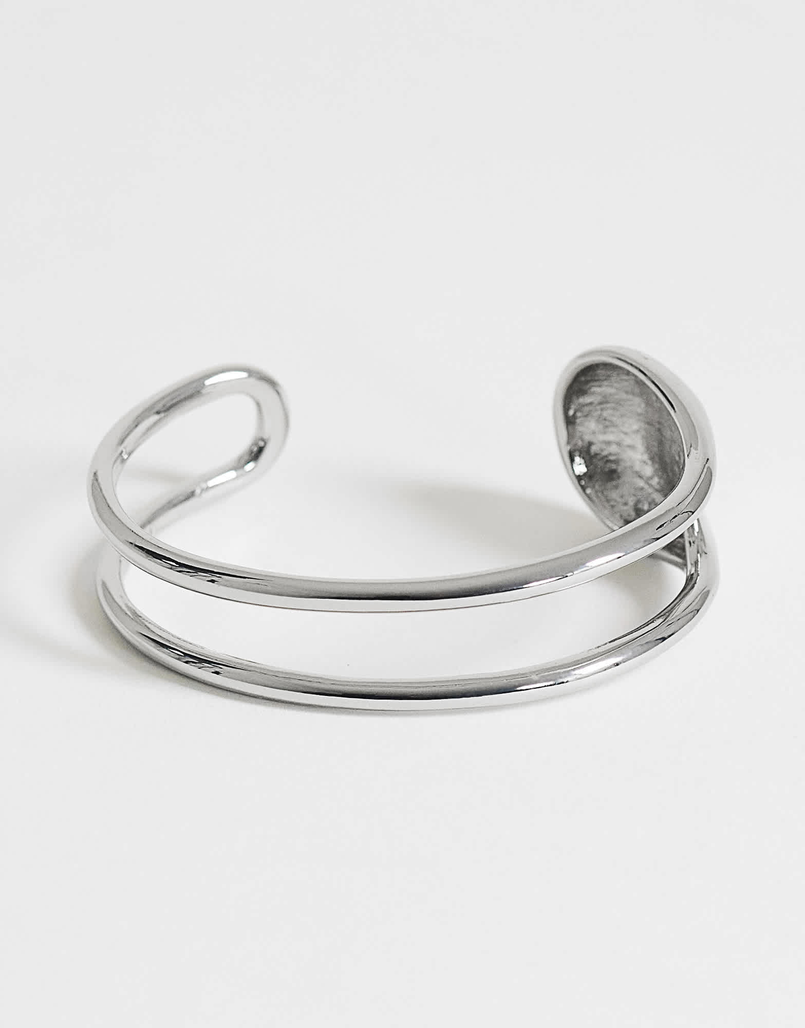 Topshop Femi cuff bracelet in silver