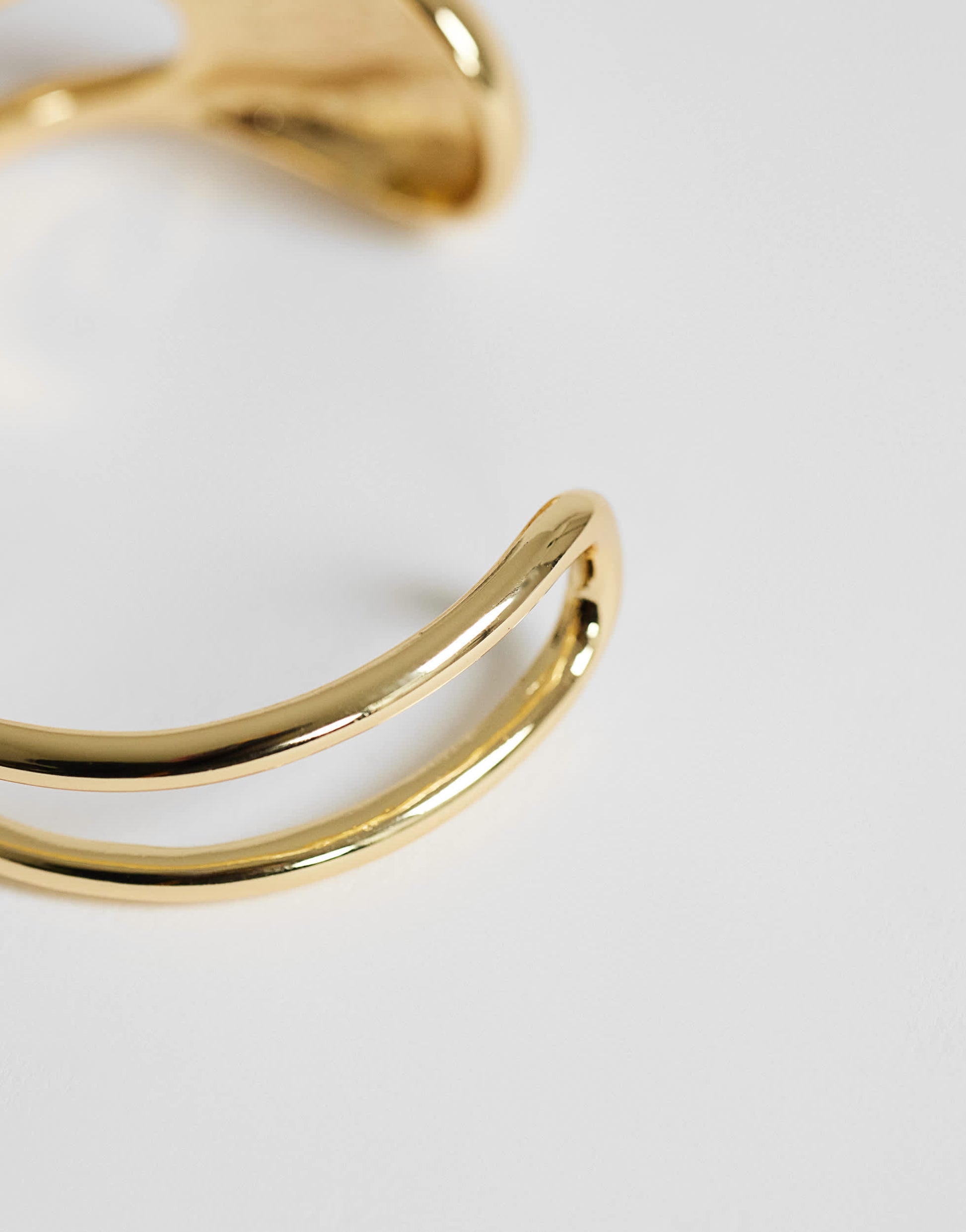 Topshop Femi cuff bracelet in gold