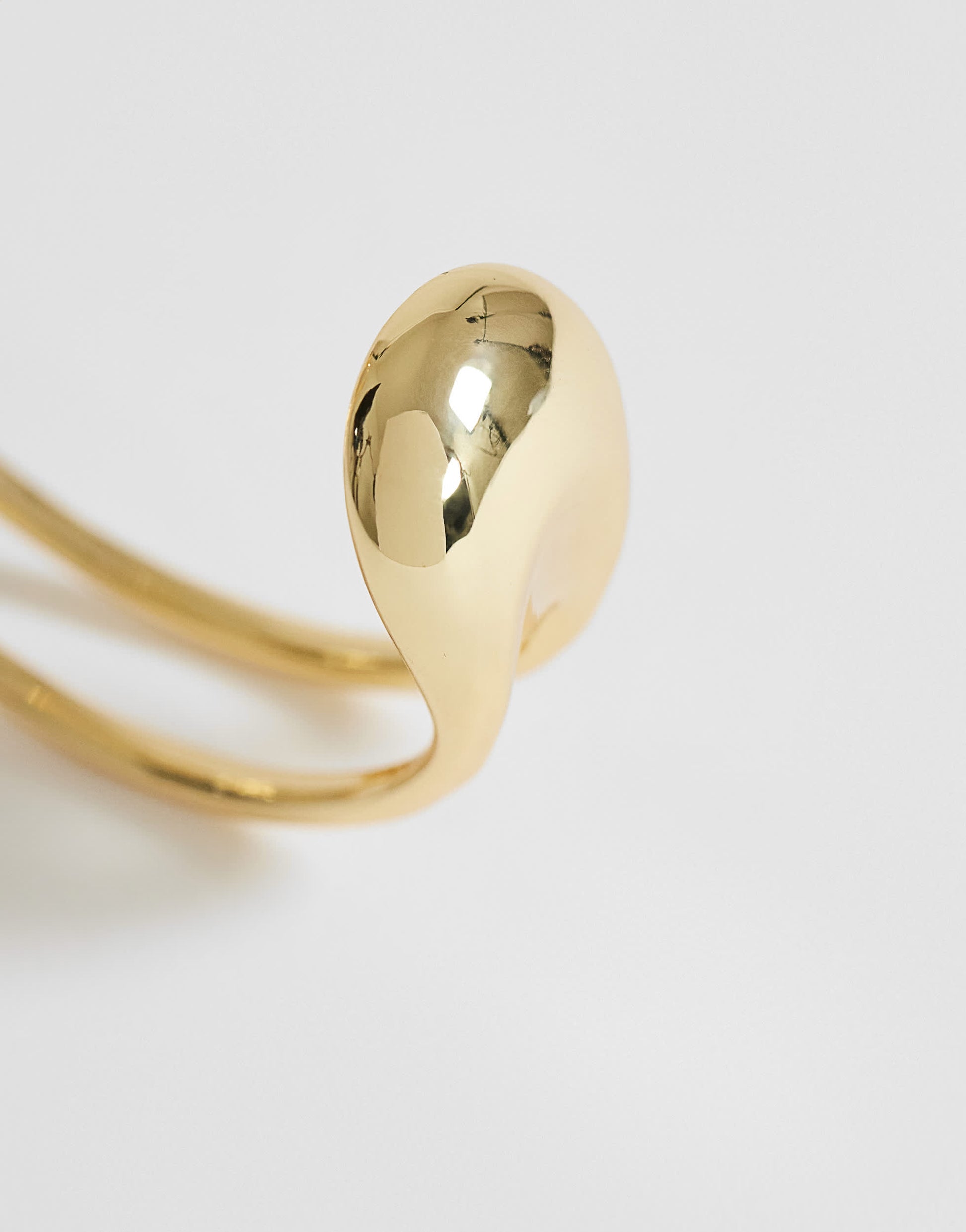 Topshop Femi cuff bracelet in gold