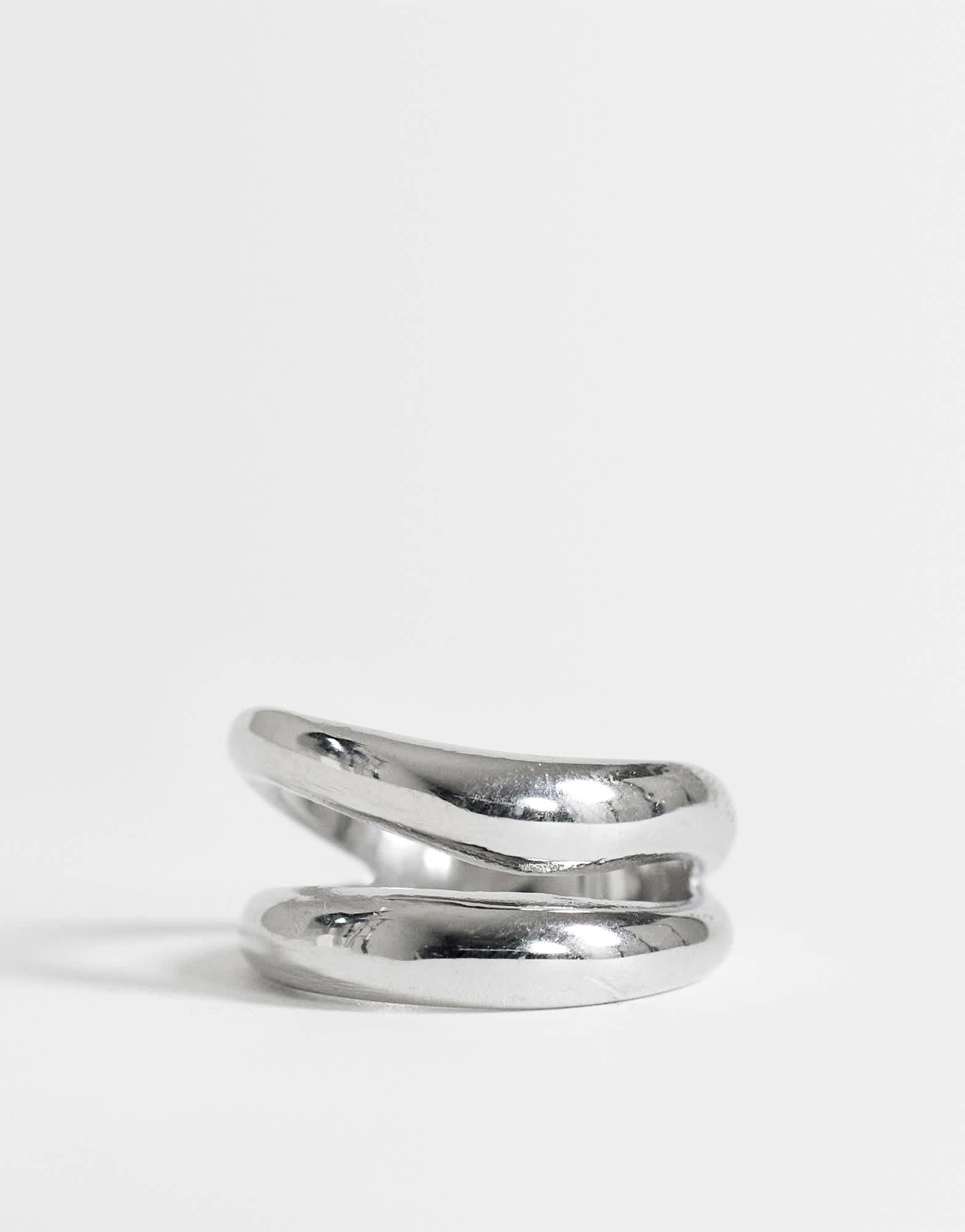 Topshop Rosie waterproof stainless steel ring in silver