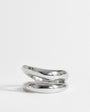 Topshop Rosie waterproof stainless steel ring in silver
