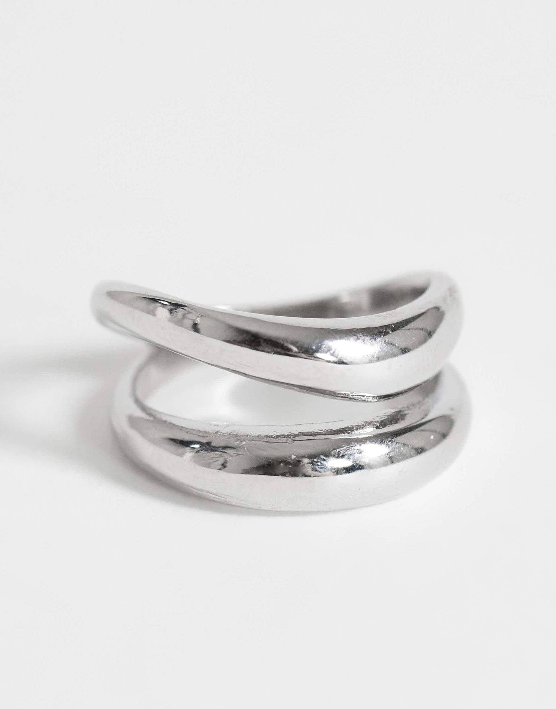 Topshop Rosie waterproof stainless steel ring in silver