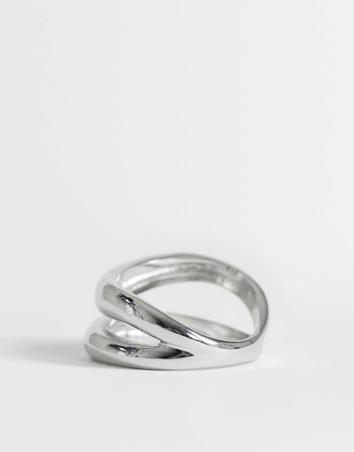 Topshop Rosie waterproof stainless steel ring in silver