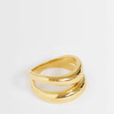 Topshop Rosie waterproof stainless steel ring in gold