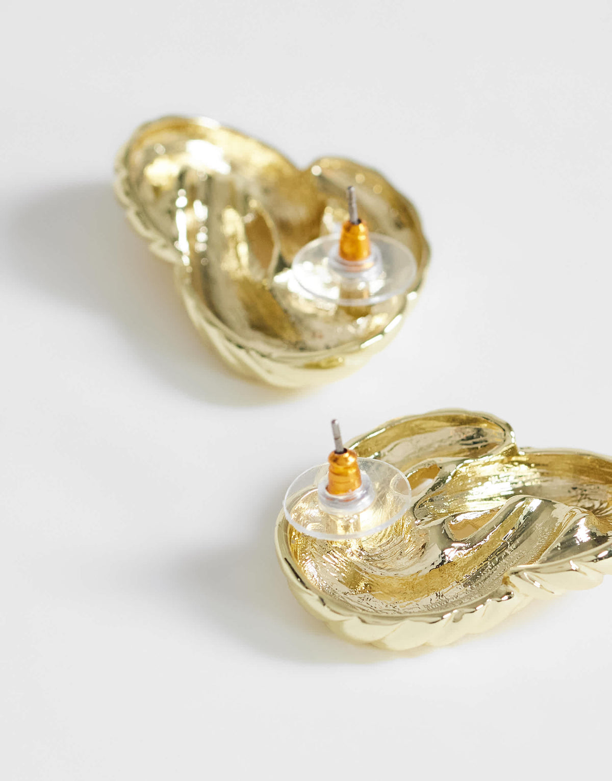 Topshop Dean asymmetric hoop earring in gold