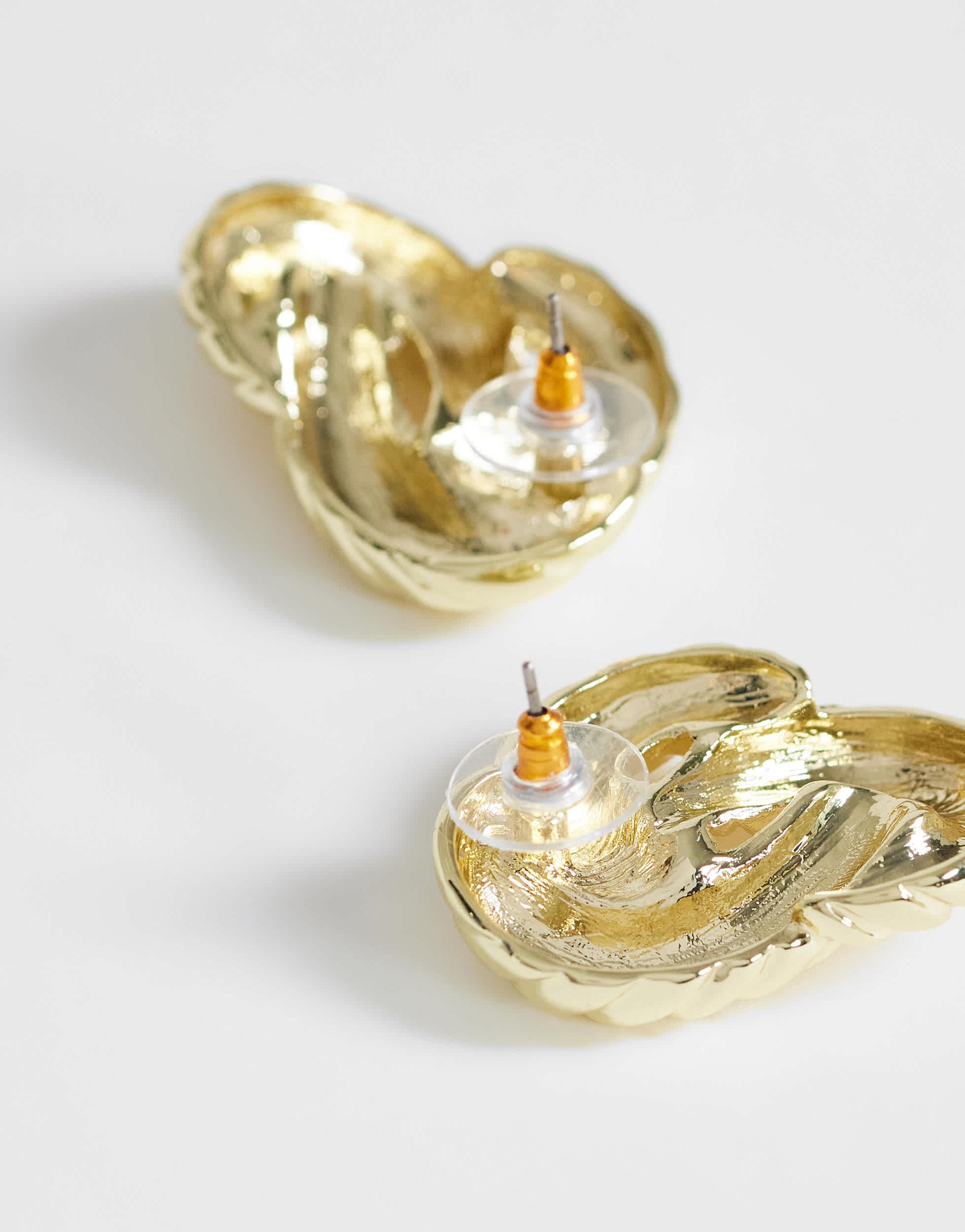 Topshop Dean asymmetric hoop earring in gold