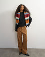 Topshop faux suede barrel leg trouser in tan