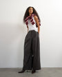 Topshop faux leather pleated in espresso