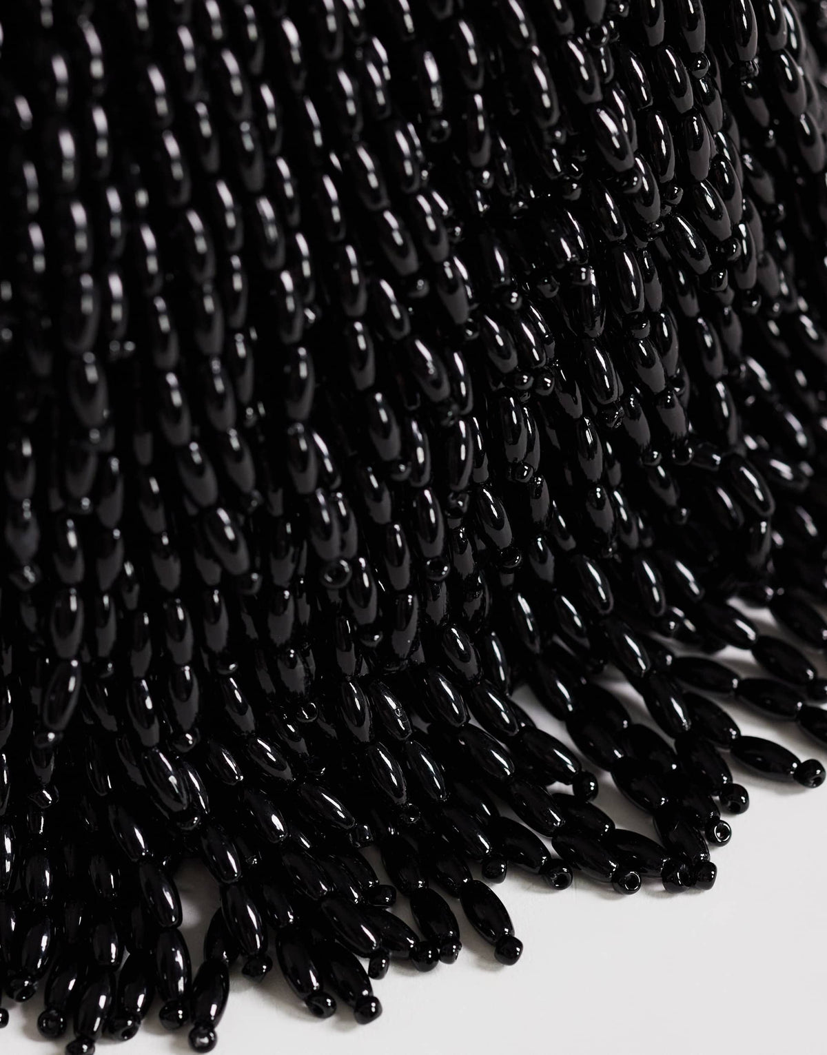 Topshop Josy small beaded pouch grab bag in black