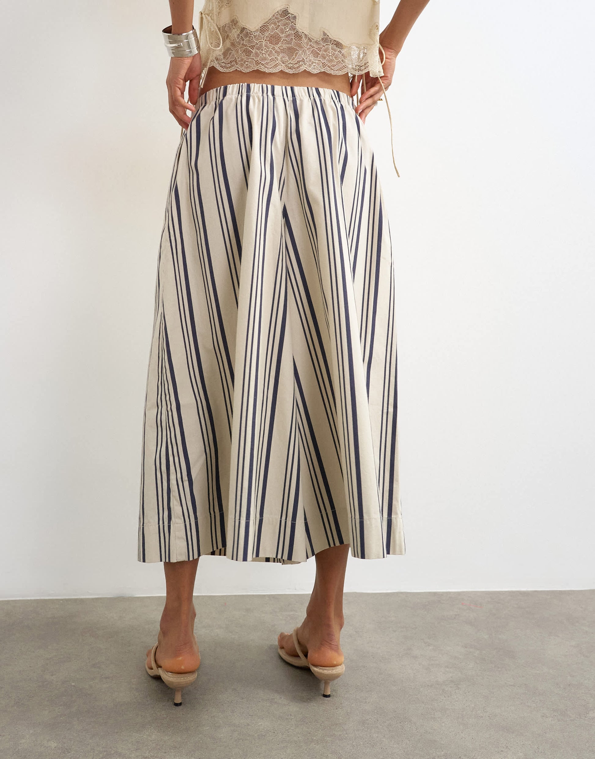 Topshop A line culotte in stripe