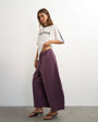 Topshop techy oversized ovoid mid length trouser in fig