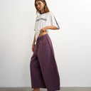 Topshop techy oversized ovoid mid length trouser in fig