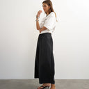 Topshop techy oversized ovoid mid length trouser in black