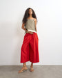 Topshop A line culotte in red