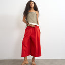 Topshop A line culotte in red
