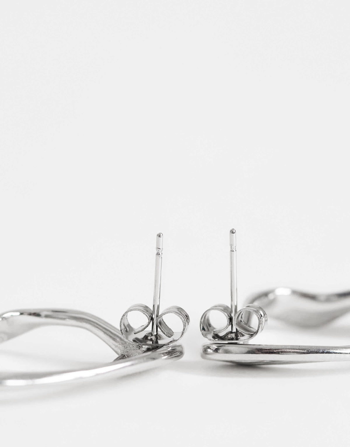 Topshop Daphne waterproof stainless steel earrings in silver