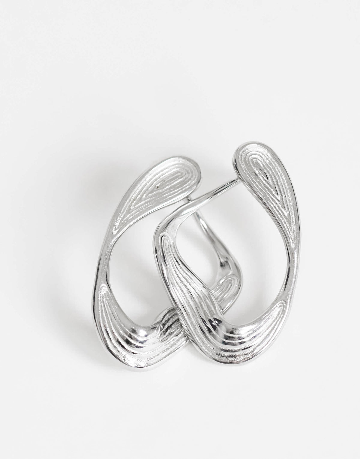 Topshop Daphne waterproof stainless steel earrings in silver