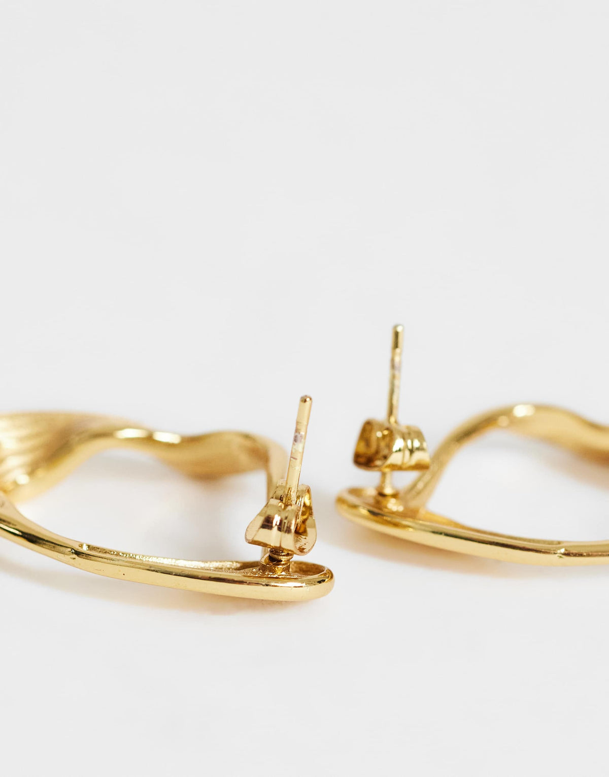 Topshop Daphne waterproof stainless steel earrings in gold