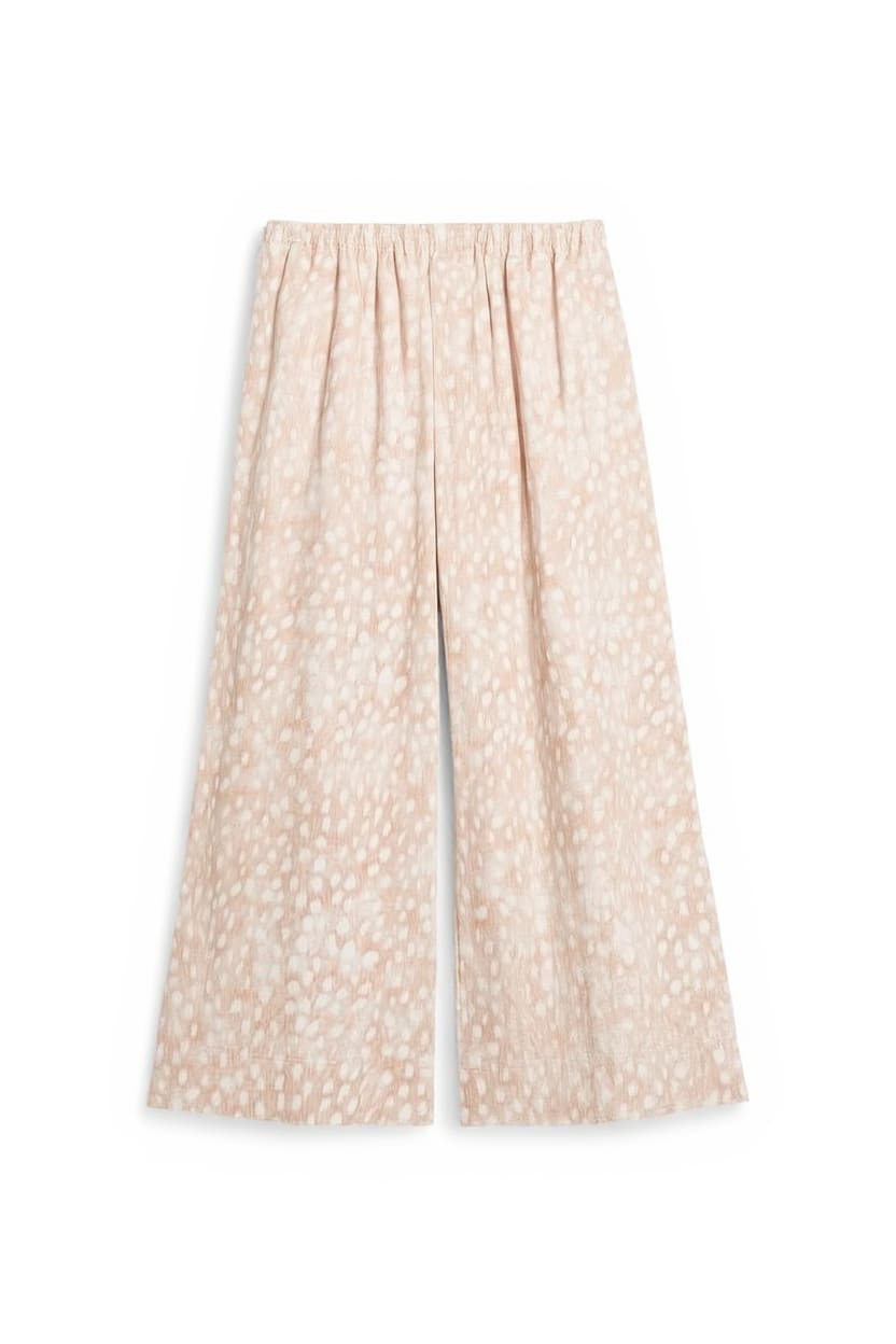 Topshop a line poplin culotte in  abstract animal print