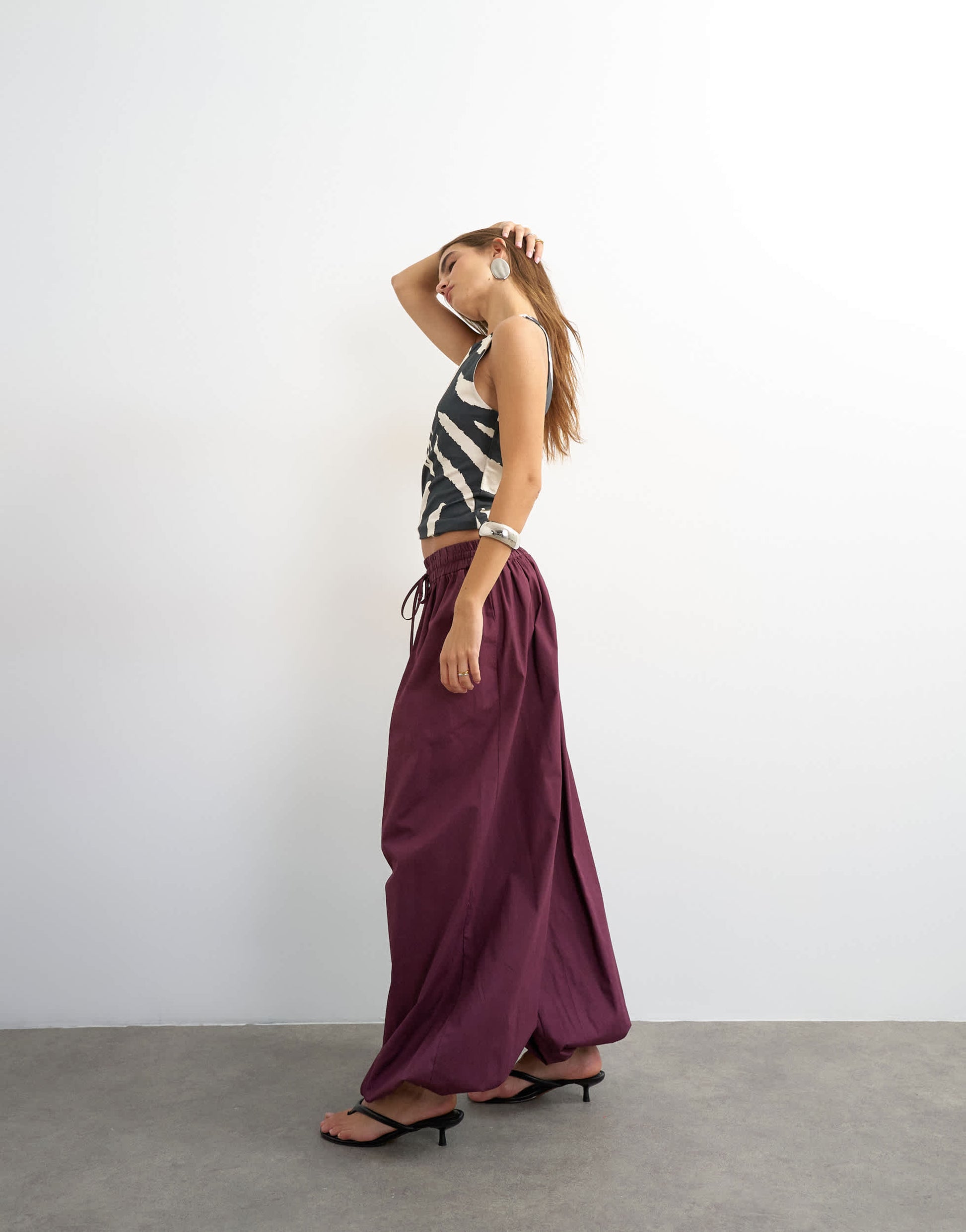 Topshop extreme balloon trouser in fig