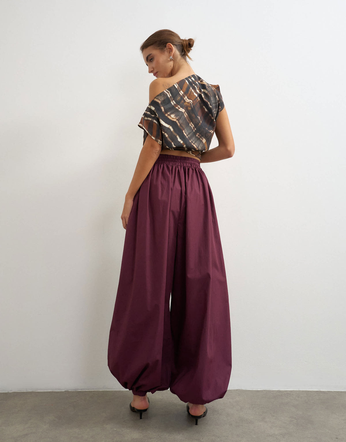 Topshop extreme balloon trouser in fig