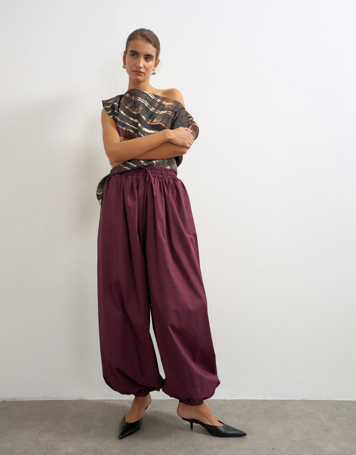 Topshop extreme balloon trouser in fig