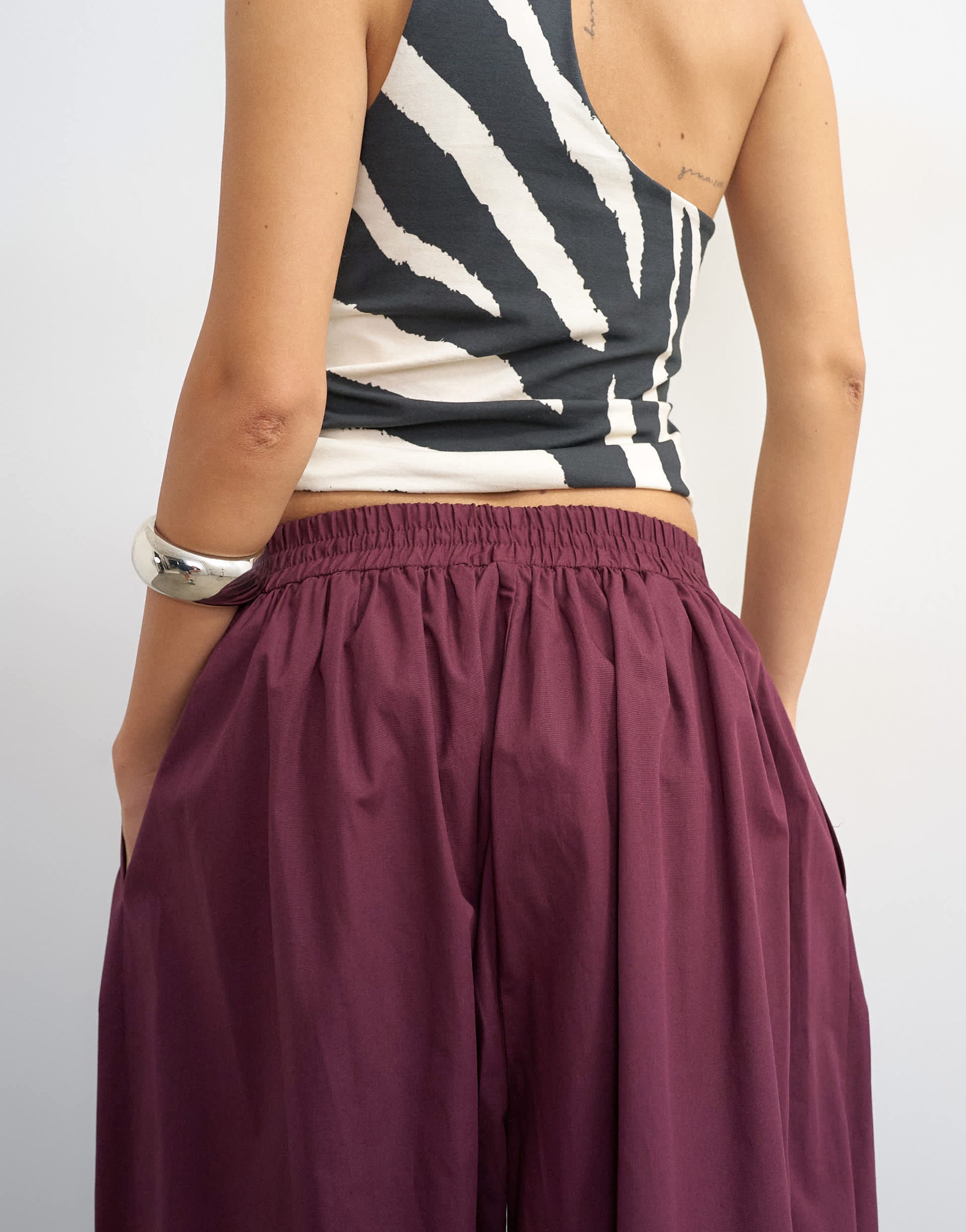 Topshop extreme balloon trouser in fig