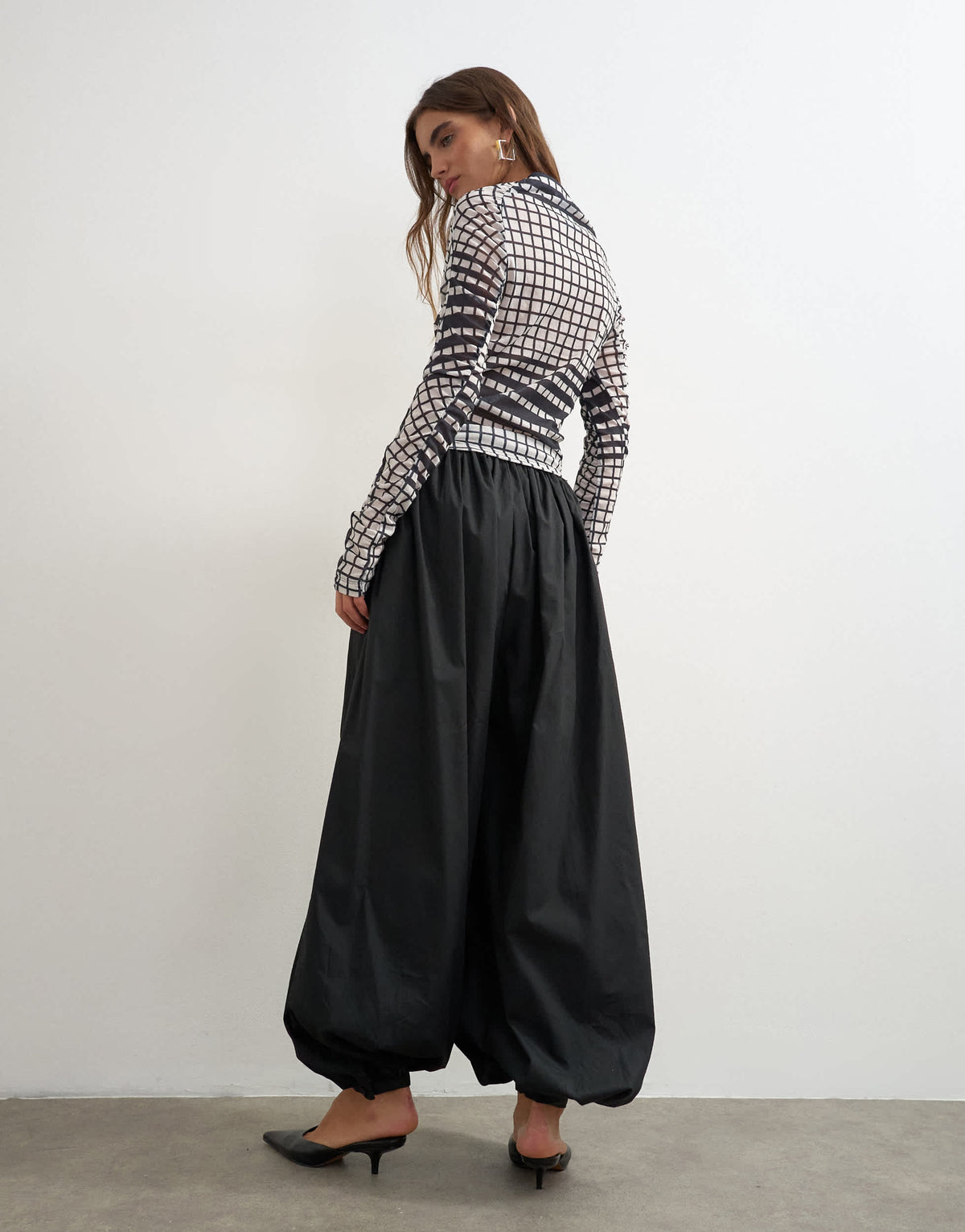 Topshop extreme balloon trouser in black