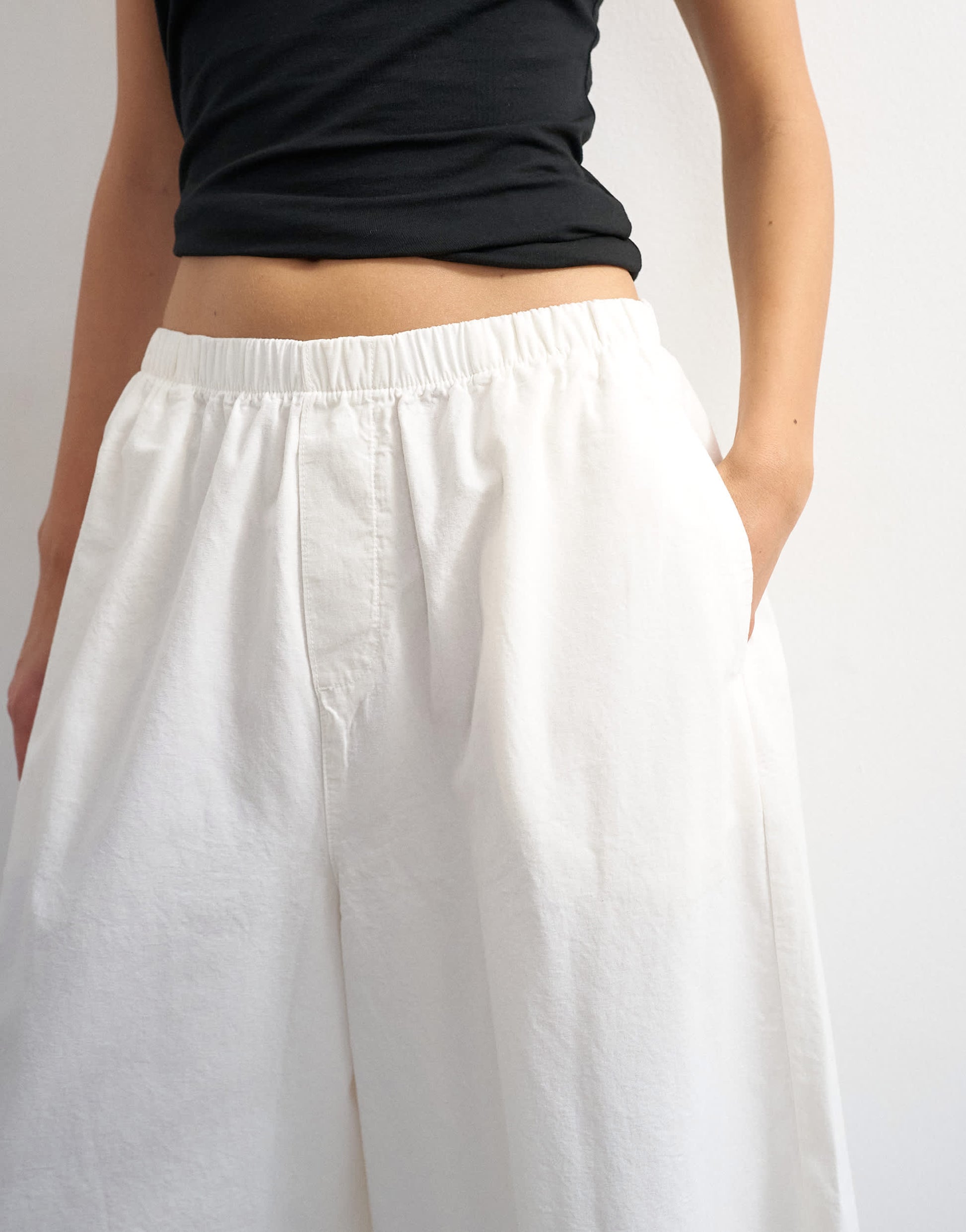 Topshop A line culotte in ecru