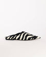 Topshop Dawn flat pointed shoe in zebra print hair on real leather