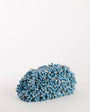 Topshop Jemma small beaded clutch bag in blue